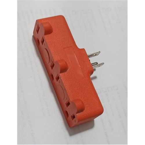 Regleta corta picos pequeña 3 puertos NARANJA