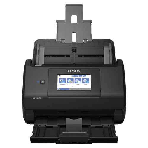 SCANNER EPSON ES-580W WIRELESS DUPLEX TOCHSCREEN 100SHEET ADF OCR NEGRO