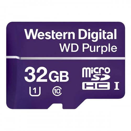 Memory Micro-SD Western Digital 32GB SC QD101 Clase 10 Purple