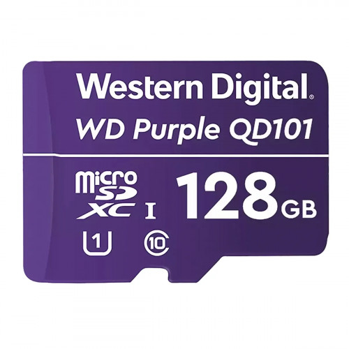 Memory Micro-SD Western Digital 128GB SC QD101 Clase 10 Purple