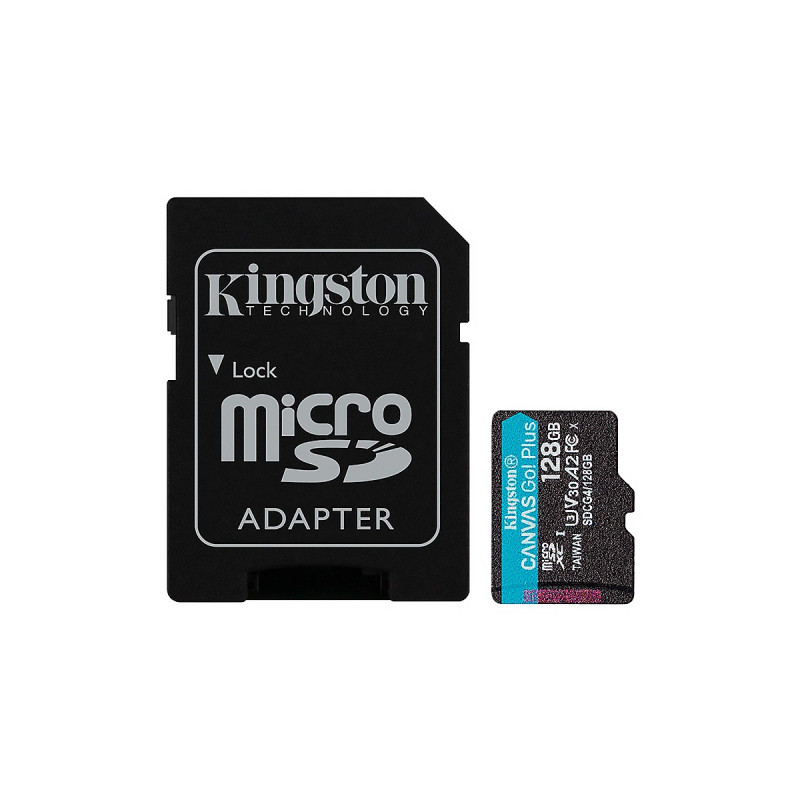 Micro-SDXC 128GB Canvas Go Plus 200MB-s  Categoria 10 A2 U3 V30 Card with Adapter