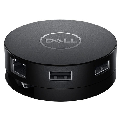 Adaptador Dell multipuerto USB-C 7en1 DA310 2xUSB-A,USB-C,HDMI,DP,RJ45,VGA Negro 1Y
