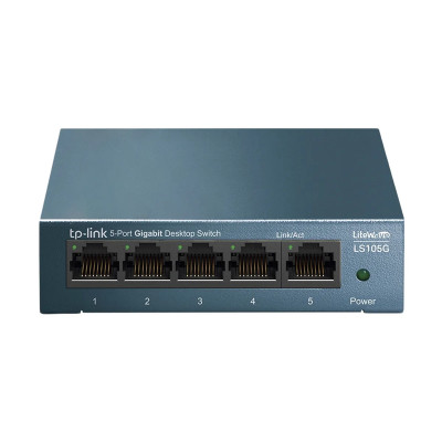 SWITCH GIGABIT ESCRITORIO 5-PORT 10-100-1000MBPS LS105G