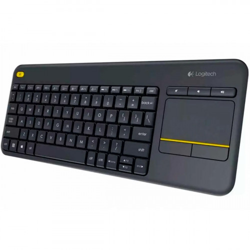 TECLADO LOGITECH K400 PLUS NEGRO WIRELESS TOUCHPAD-MULTIMEDIA TV-USB UNIFYING