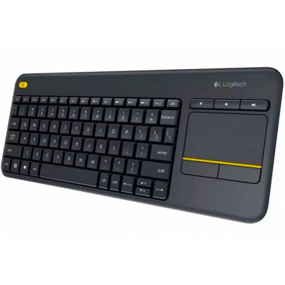 TECLADO LOGITECH K400 PLUS NEGRO WIRELESS TOUCHPAD-MULTIMEDIA TV-USB UNIFYING