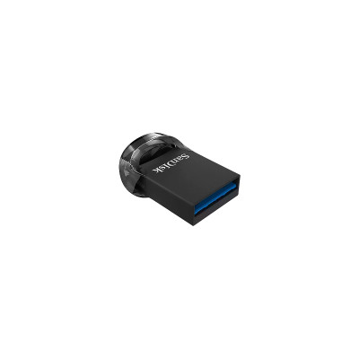 FLASH MEMORY SANDISK 64GB ULTRA FIT USB 3.2 HASTA 130MBS Black