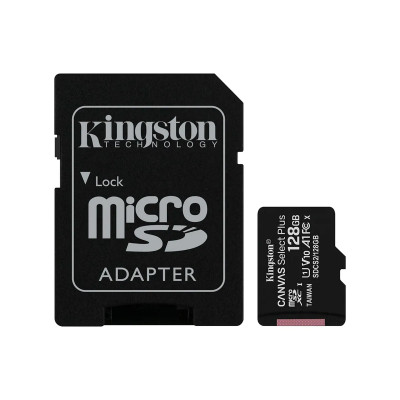 MICRO-SD WITH ADAPTER KINGSTON SDCS2 128GB CANVAS SELECT PLUS