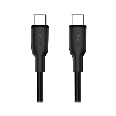 CABLE ARGOM DE SILICONA TYPE C TO TYPE C 65W 1.8MTS DURA FLEX BLACK