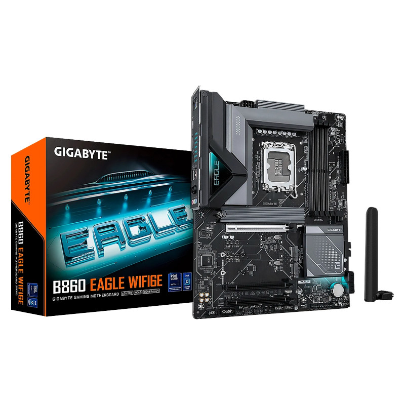 MBO GIGABYTE B860 EAGLE WIFI6E Intel Core Ultra LGA1851 DDR5-6400 HDMI DP 3M.2 PCIe 5.0 ATX