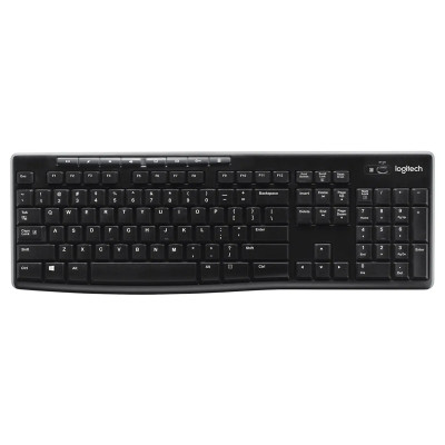 TECLADO LOGITECH K270 NEGRO WIRELESS MULTIMEDIA USB  BLACK