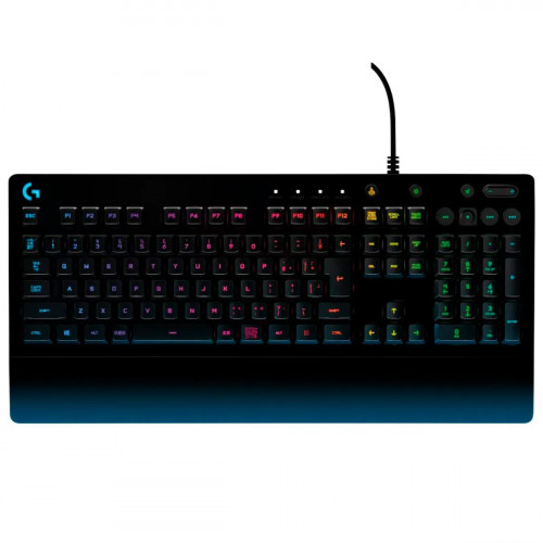 TECLADO LOGITECH GAMING G213 NEGRO RGB LIGHTSYNC USB RESISTENTE A SALPICADURAS