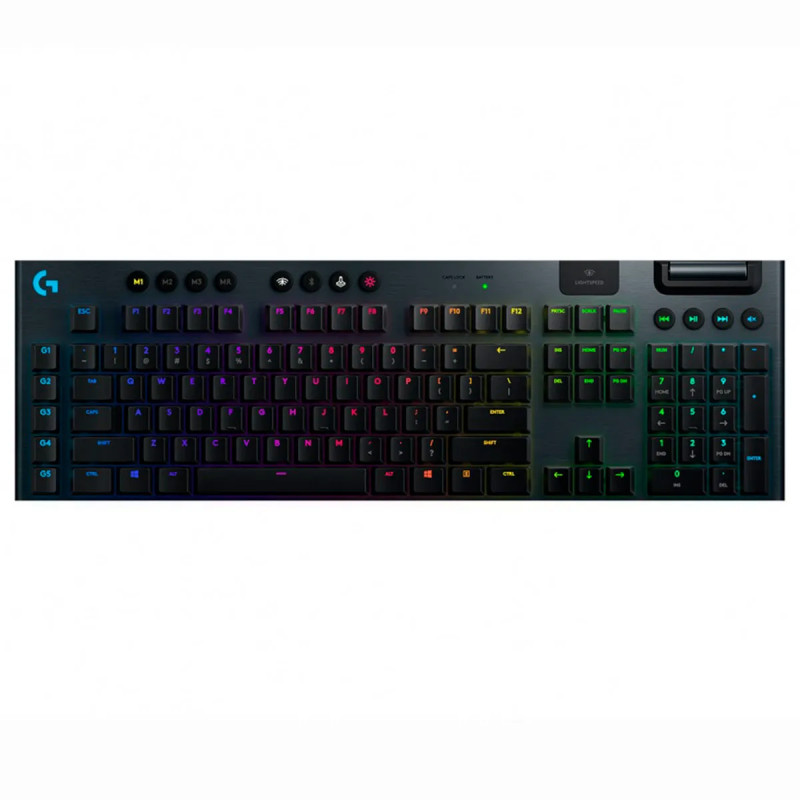 TECLADO LOGITECH GAMING G915 WIRELESS RGB LIGHTSPEED FOR GAMING NEGRO