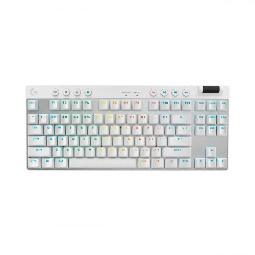 TECLADO LOGITECH G PRO X GAMING LIGHTSPEED RGB WIRELESS USB WHITE