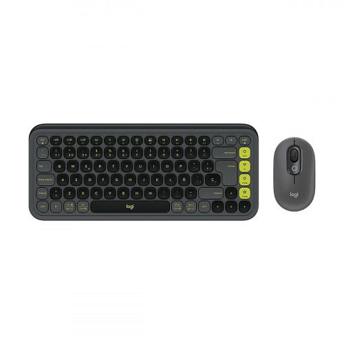 TECLADO LOGITECH BLUETOOH COMBO POP ICON INAL GRAPHITE