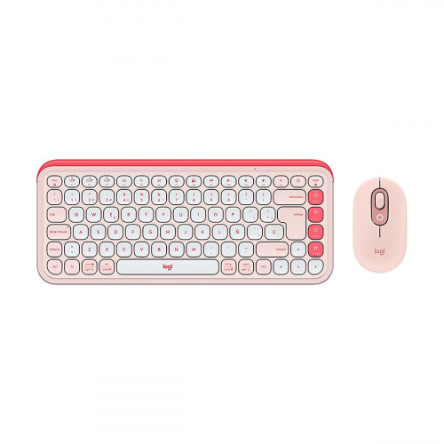 TECLADO LOGITECH BLUETOOH COMBO POP ICON INAL ROSE