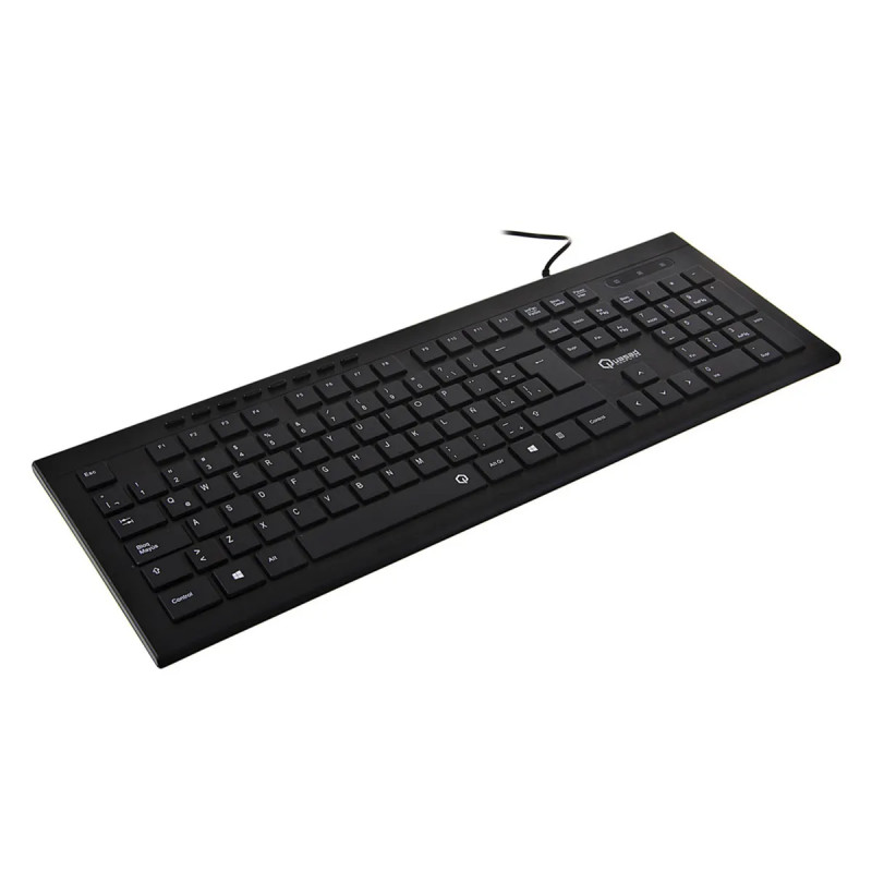 TECLADO QUASAD QK-440C WIRED NEGRO