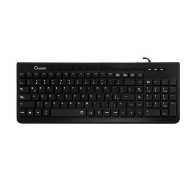 TECLADO QUASAD QK-480U MUTIMEDIA WIRED 1.5MTS NEGRO