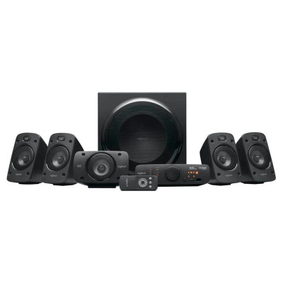 PARLANTE LOGITECH Z906 5.1 NEGRO SUBWOOFER SONIDO ENVOLVENTE THX 500RMS 3.5MM RCA DIGITAL