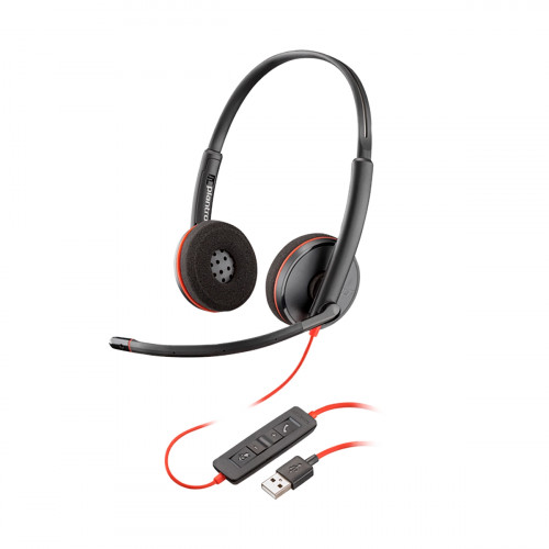 Headset hp Estéreo USB-A Poly Blackwire 3220 Black