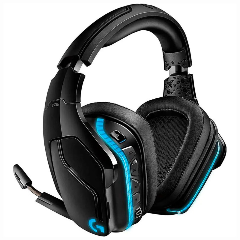 HEADSET LOGITECH GAMING G935 NEGRO 7.1 INALAMBRICO 2.4GHZ O 3.5MM RGB LIGHTSYNC
