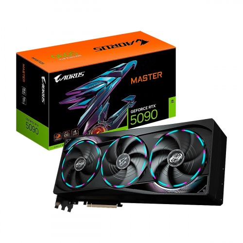 VIDEO GIGABYTE AORUS GeForce RTX-5090 MASTER  32GB 512BIT GDDR7 HDMI 3DP 3Vent.PCIe 5.0