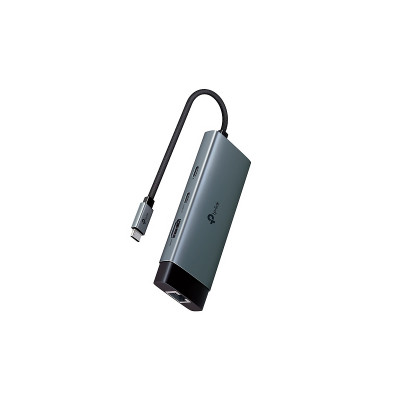 HUB TP-Link USB Tipo-C 6 in 1 Ultra HD Gigabit Carga-Rapida 100W transferencia Datos 5Gbps Plug-Play