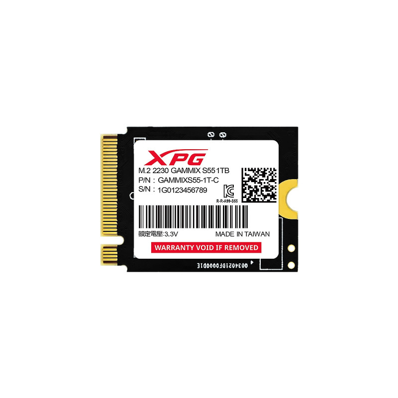 SSD ADATA XPG GAMMIX S55 1TB PCIe Gen4 x4 M.2 2230 5000-MB/s