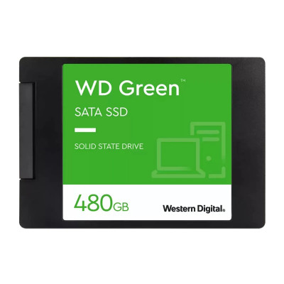 SSD WESTERN DIGITAL 480GB L3.96-W2.75-H0.28 SATA3 545MB-S GREEN
