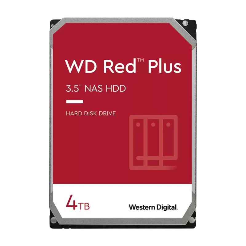 DISCO DURO WESTERN DIGITAL-INTERNO 4TB 5400RPM 3.5INC. 24-7-NAS SATA6GB-S CACHE 256MB RED PLUS