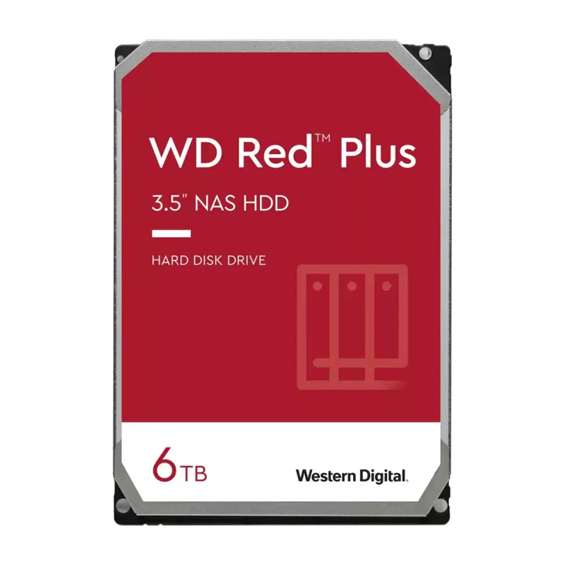 DISCO DURO WESTERN DIGITAL-INTERNO 6TB 5400RPM 3.5INC. 24-7-NAS SATA6GB-S CACHE 256MB RED PLUS
