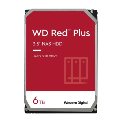 DISCO DURO WESTERN DIGITAL-INTERNO 6TB 5400RPM 3.5INC. 24-7-NAS SATA6GB-S CACHE 256MB RED PLUS