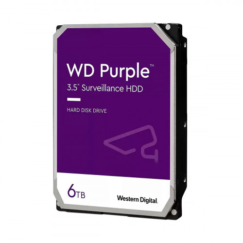 DISCO DURO WESTERN DIGITAL INTERNO 6TB 5400RPM 3.5INC. 24-7 VIDEO VIGILANCIA PURPLE