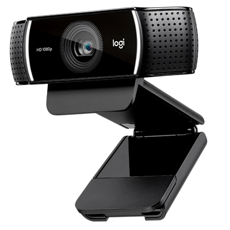 WEBCAM LOGITECH C922 STREAM-RECORD 1920X1080-30FPS-CAMPO VISUAL 78-TRIPODE