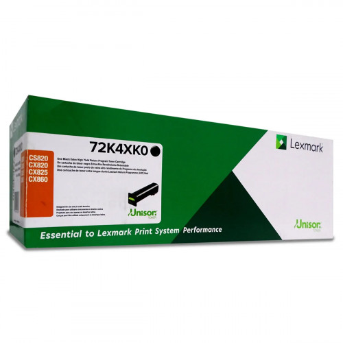 TONER LEXMARK 72K4XK0 33K NEGRO