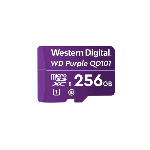Memory Micro-SD Western Digital 256GB SC QD101 Clase 10 Purple