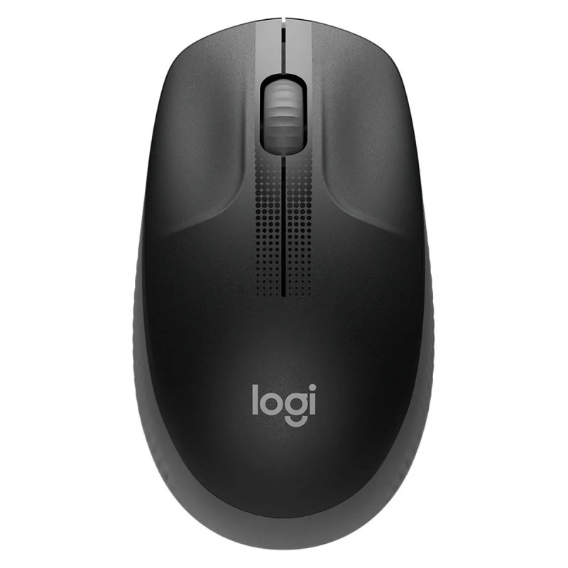 MOUSE LOGITECH M190 WIRELESS USB FULL SIZE CURVE DESING CHARCOAL