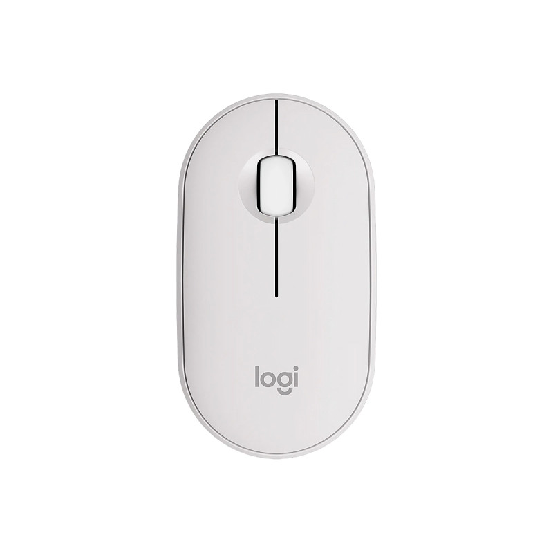 MOUSE LOGITECH M350S PEBBLE 2 BLANCO SILENCIOSO MINIMALISTA BLUETOOH MULTIDISPOSITIVO 4000DPI