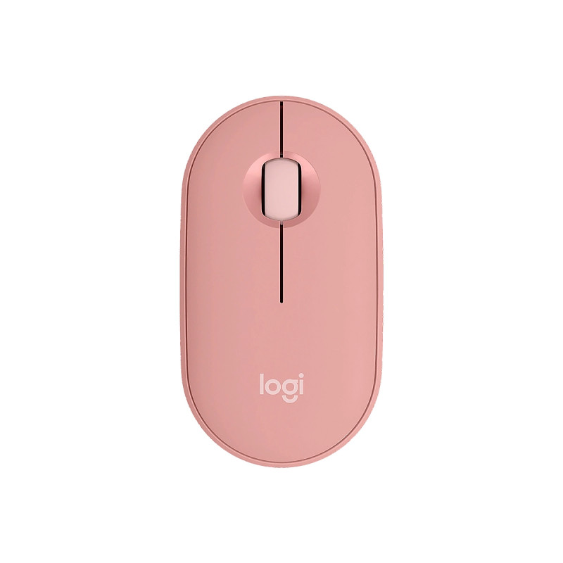 MOUSE LOGITECH M350S PEBBLE 2 ROSADO SILENCIOSO MINIMALISTA BLUETOOH MULTIDISPOSITIVO 4000DPI