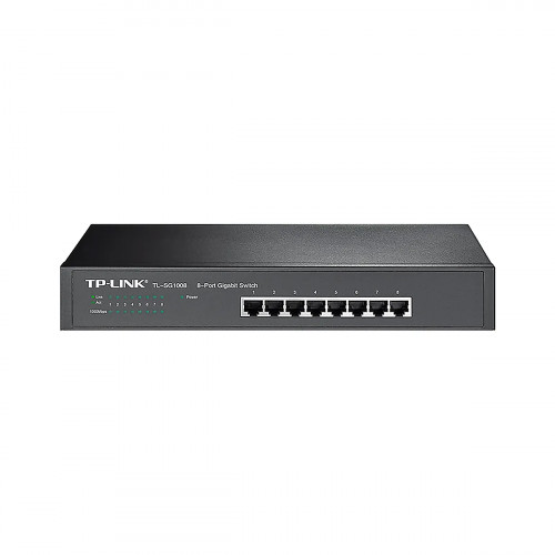 SWITCH CON BASE DE MONTAJE-DE MESA DE 8 PUERTOS 10-100-1000MBPS TL-SG1008