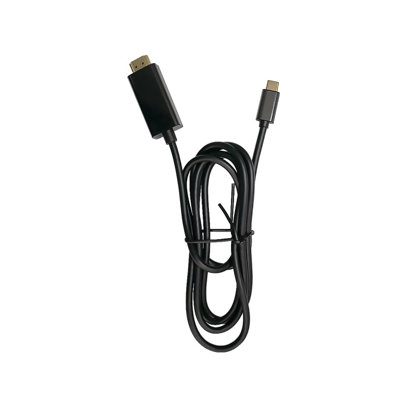 CABLE TIPO C PARA HDTV 3840X2160 1.5Mts. Black