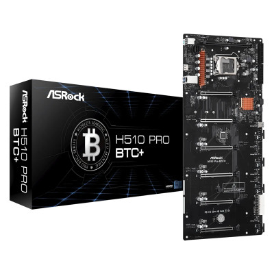 MBO ASROCK H510 PRO BTC PLUS 11VA. LGA1200 DDR4 HDMI 6PCI-EX3.0 M.2 2USB3.2