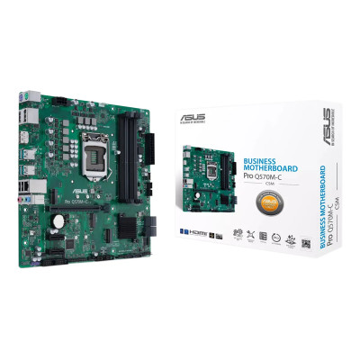 MBO ASUS PRO Q570M-C 10MA-11AVA. LGA1200 4DDR4 2DP HDMI 2M.2 6USB 2-PCIE3.0 MICRO-ATX