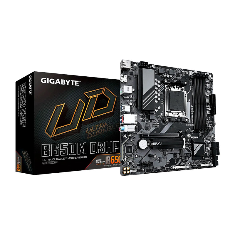 MBO GIGABYTE B650M D3HP AMD AM5 RYZEN 7000 4DDR5 HDMI 2DP PCIE4.0 2M.2 4USB-TYPE-C MATX
