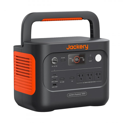 Portable Power Station Jackery 1000 v2 1070Wh LiFePO4 Battery 1500w AC-100W USB-C Panel Solar-Inc