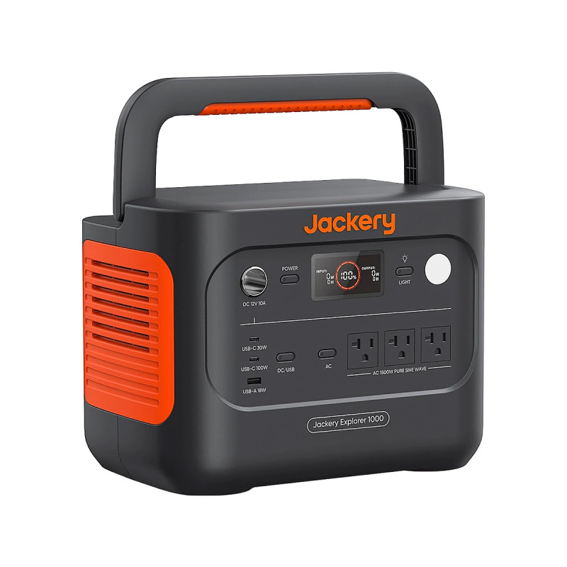 Portable Power Station Jackery 1000 v2 1070Wh LiFePO4 Battery 1500w AC-100W USB-C 1H Carga. 2024