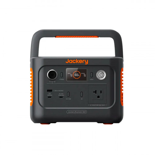 Portable Power Station Jackery 240 v2  256Wh LiFePO4 Battery 300w AC-100W USB-C 1 Char. 2024