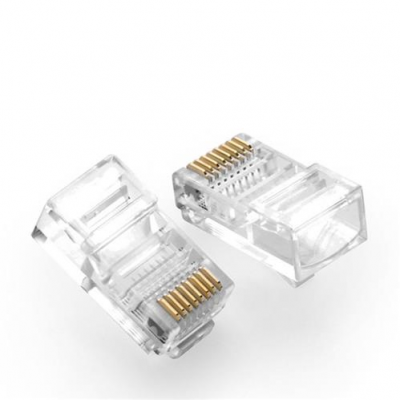 Conector de RED RJ45 CAT 6 funda  de 100 U