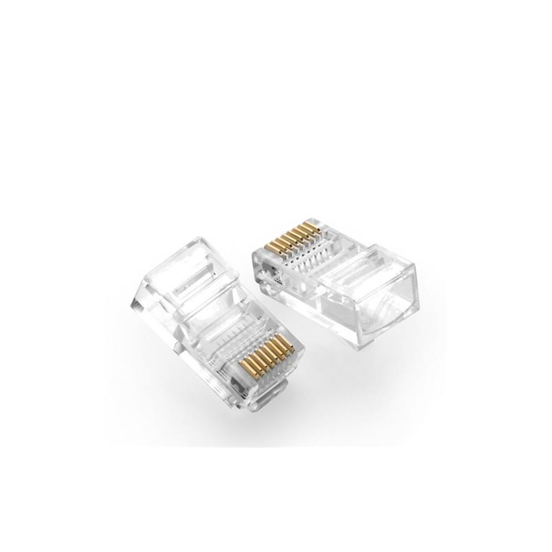 Conector de RED RJ45 CAT 6 funda  de 100 U