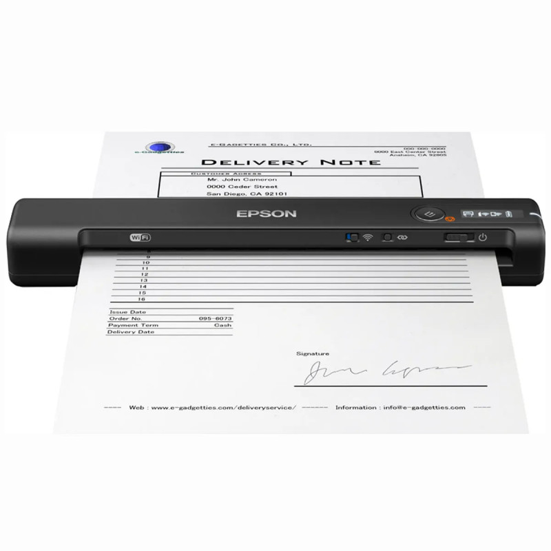 SCANNER EPSON ES-60W. 4 PPM.  200-300 PPP. WIRELESS PORTABLE USB
