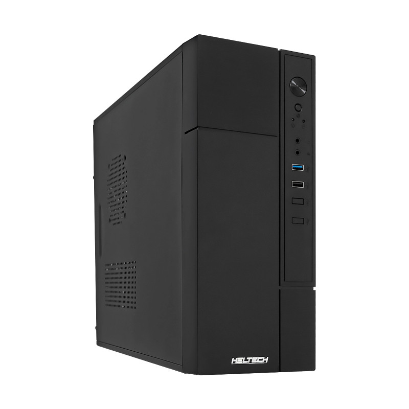CASE HELTECH SX-9822 con Fuente de Poder Negro M-ATX